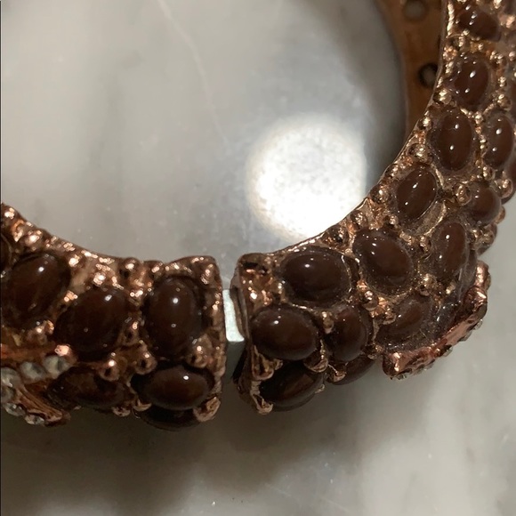 Rose gold and burgundy starfish bracelet - Picture 5 of 6